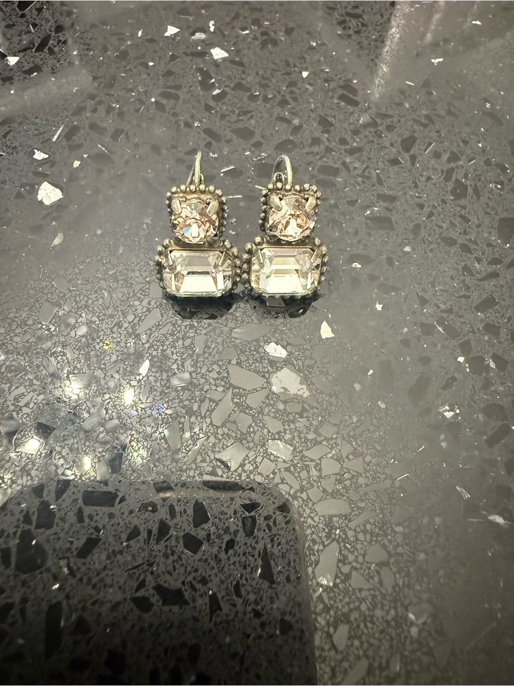 Sorrelli Champagne Crystal Drop Earrings - Picture 3 of 4
